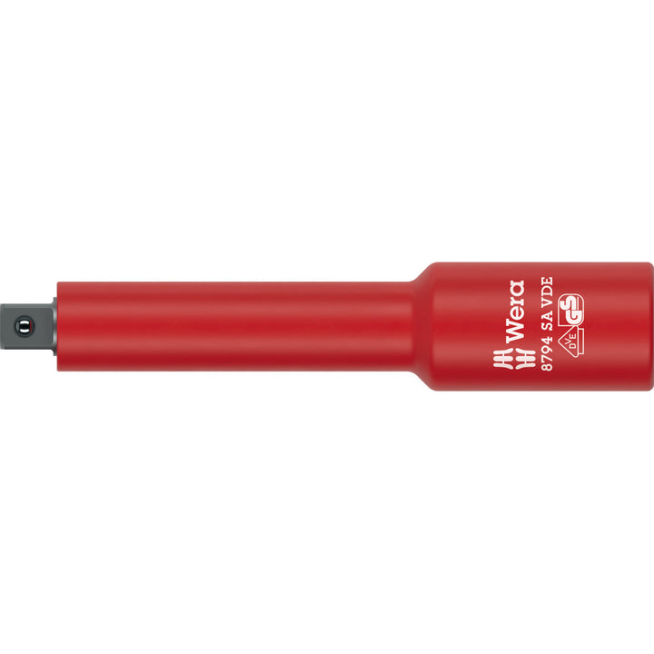 Wera 8794 SA VDE Zyklop Extension, Insulated, Short, 1/4", 1/4" x 91 mm