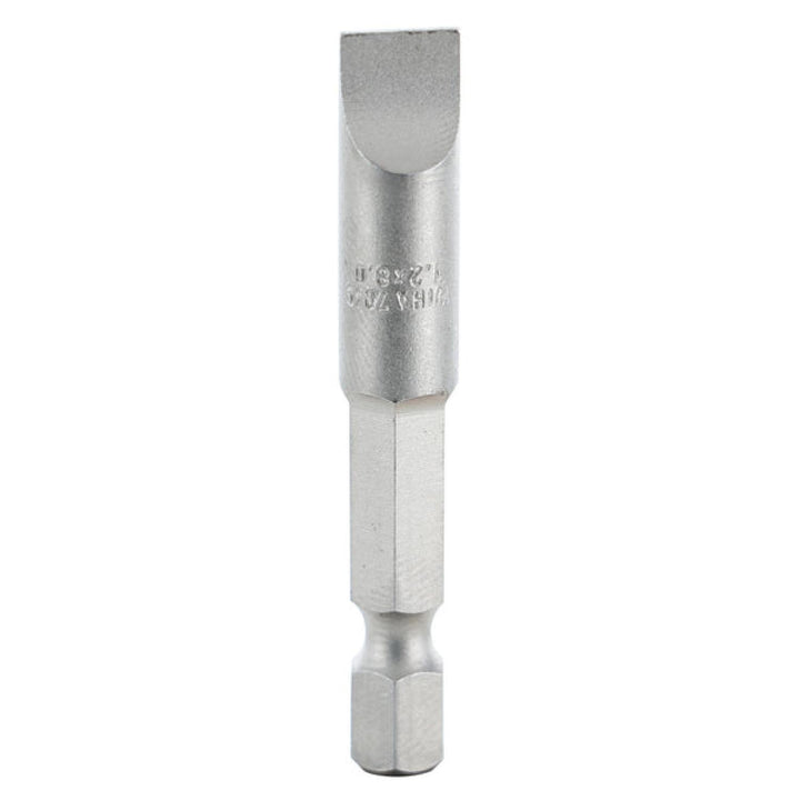 Wiha Tools 74021 Slotted Power Bit, 8.0 mm x 1.2 mm x 50 mm, 10 Pk.