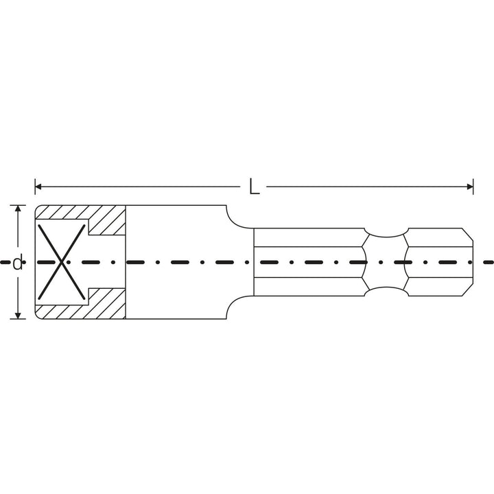 Stahlwille 28011008 2801 8 x 50mm Nut Setter