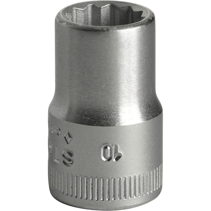 Stahlwille 02010010 45 12-pt Bi-Hex Socket, 3/8" Drive 10 mm