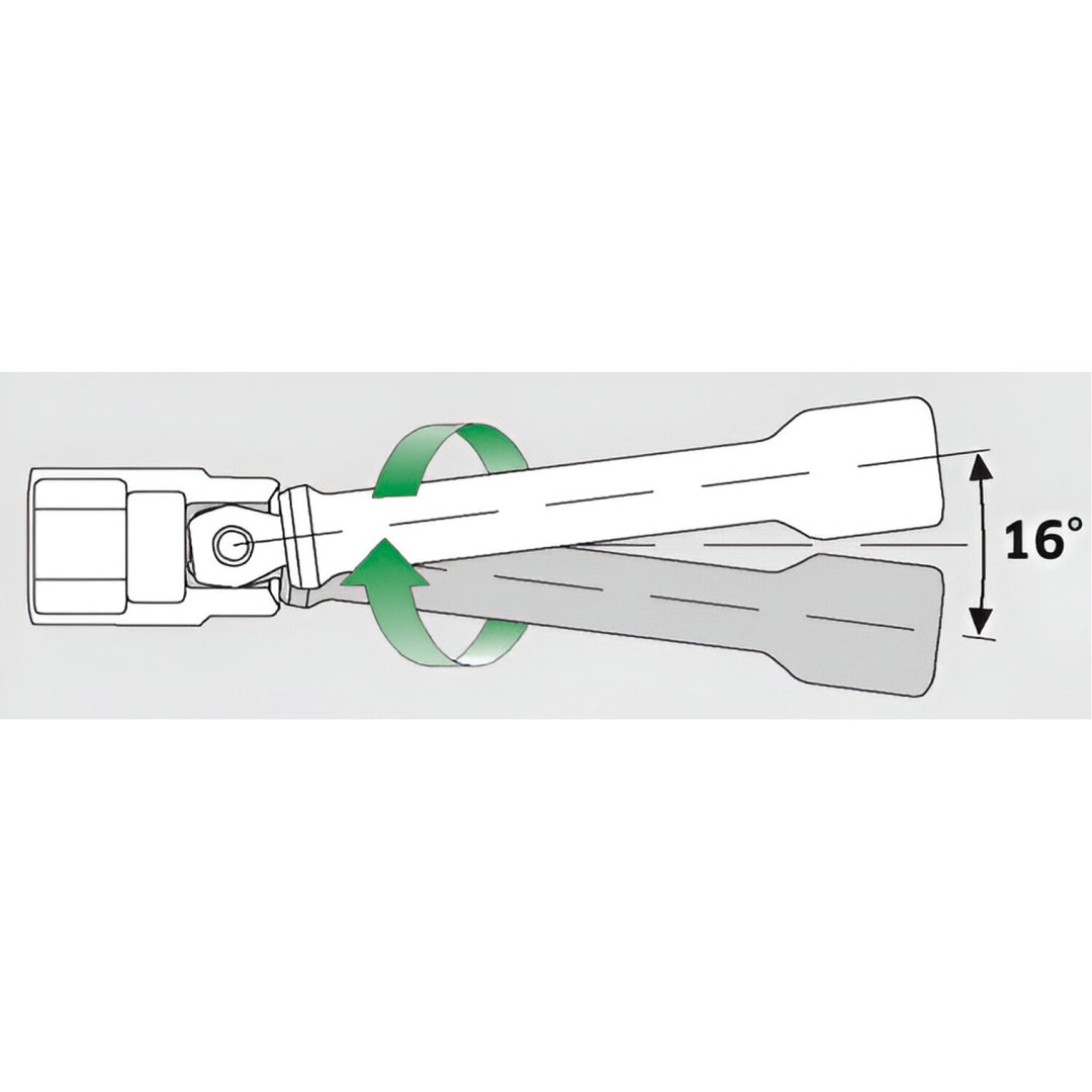 Stahlwille 11010011 405W Extension with wobble-drive, 1/4"- 54 mm