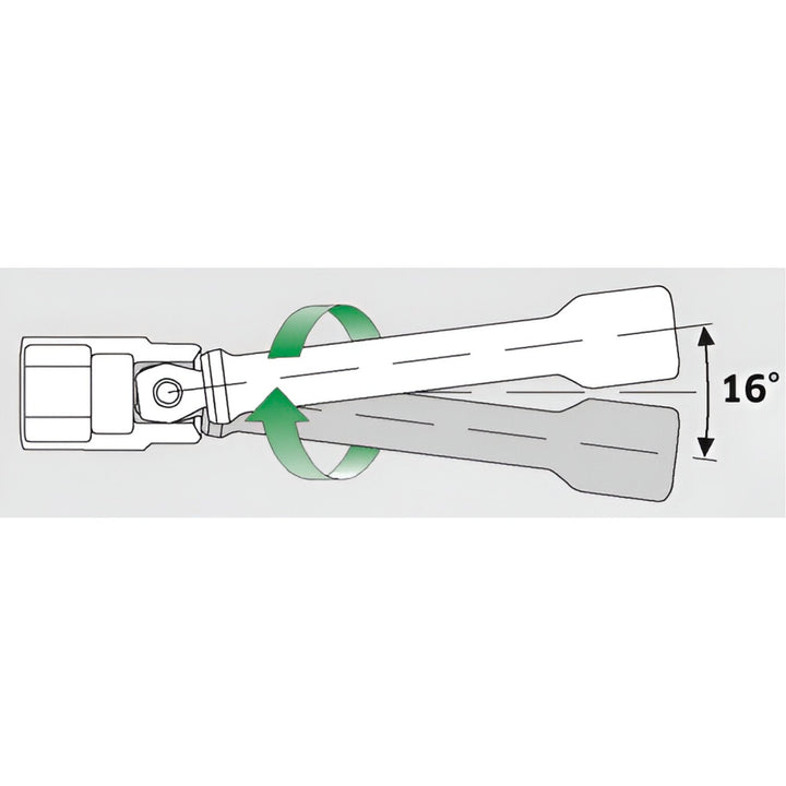 Stahlwille 11010011 405W Extension with wobble-drive, 1/4"- 54 mm