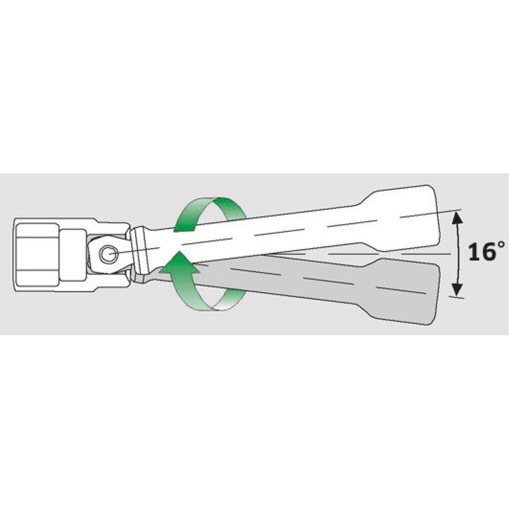Stahlwille 11010012 405W Extension with wobble-drive, 1/4"- 150 mm