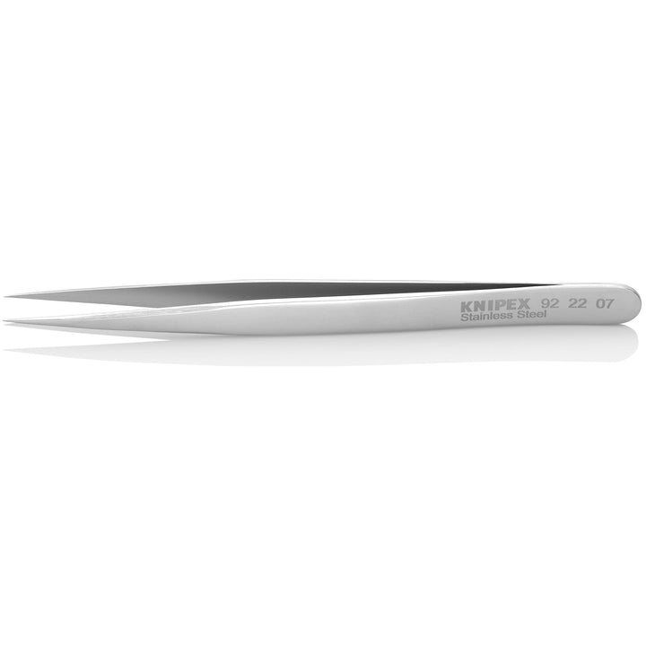 Knipex 92 22 07 5" Stainless Steel Gripping Tweezers-Needle Point Tips