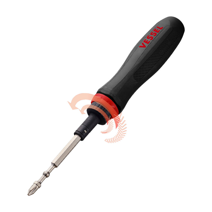 Vessel Tools 900RT5PU MEGADORA Interchangeable Ratchet Screwdriver, 5 Pc.