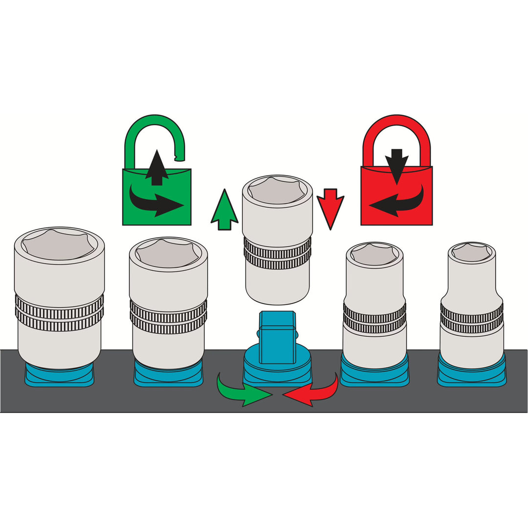 Hazet 900SR-8 SmartRail ∙ Flexible plastic plug-in rail