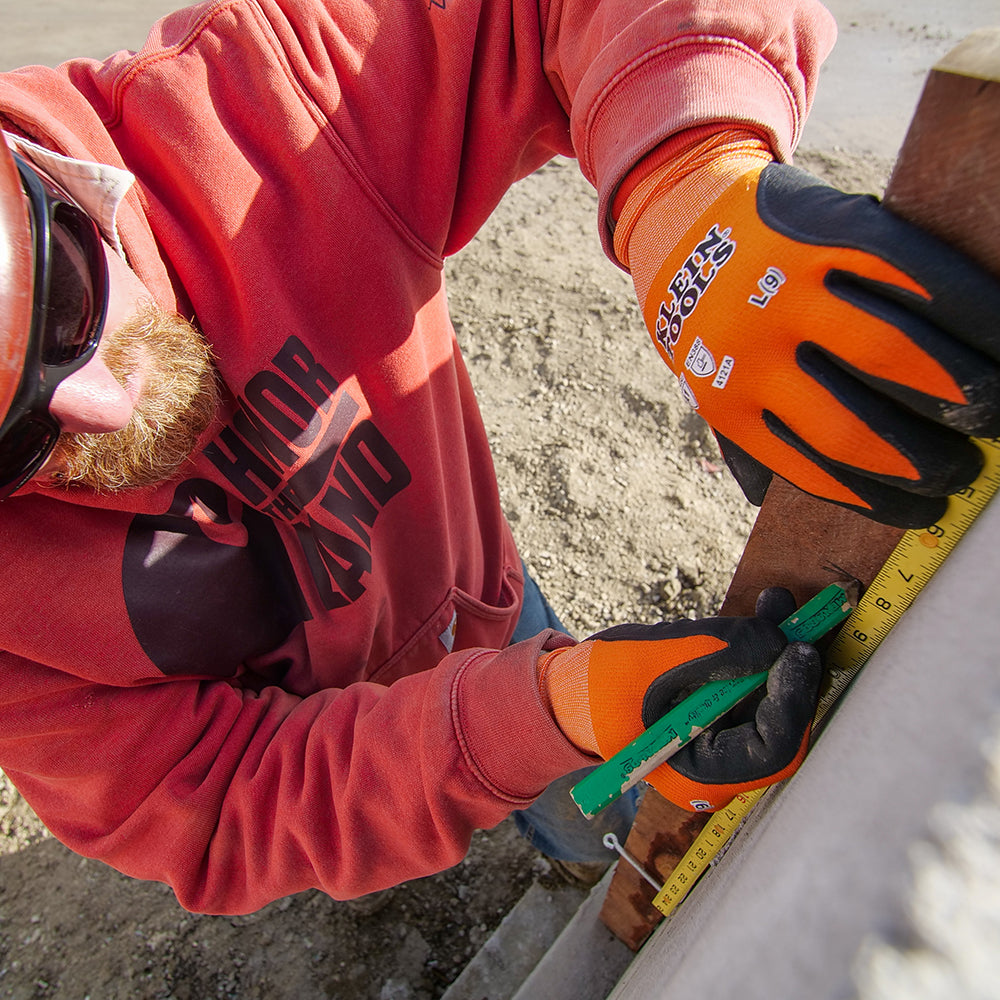 Klein Tools 91163B Fiberglass Folding Rule, Outside Reading, Brick Scale