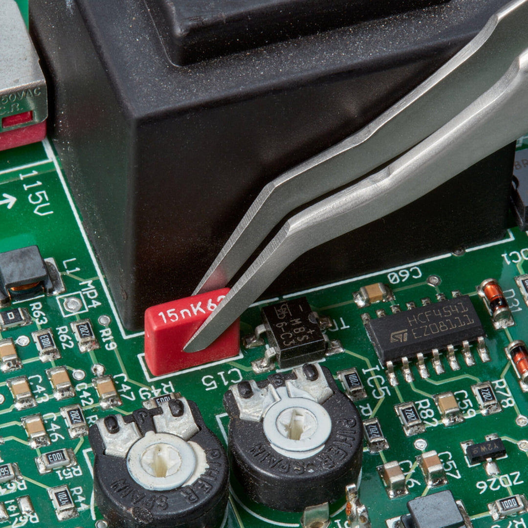 Knipex 92 01 02 4 3/4" Premium Stainless Steel Positioning Tweezers-35°Angled-SMD