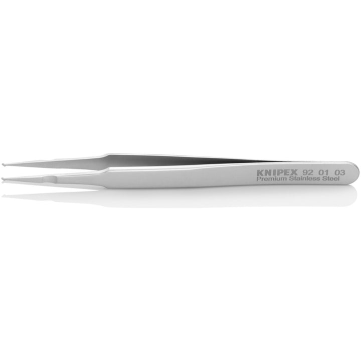 Knipex 92 01 03 4 3/4" Premium Stainless Steel Positioning Tweezers-SMD