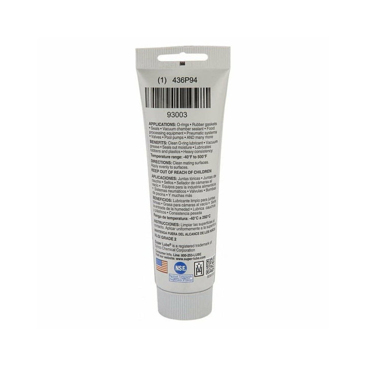 Super Lube 93003 O-Ring Silicone Grease, 3 oz.