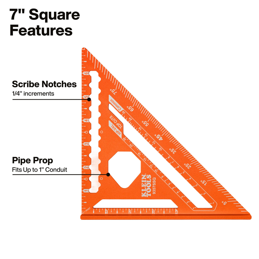 Klein Tools 93547SQVP Trim and Rafter Square Kit, 2-Piece
