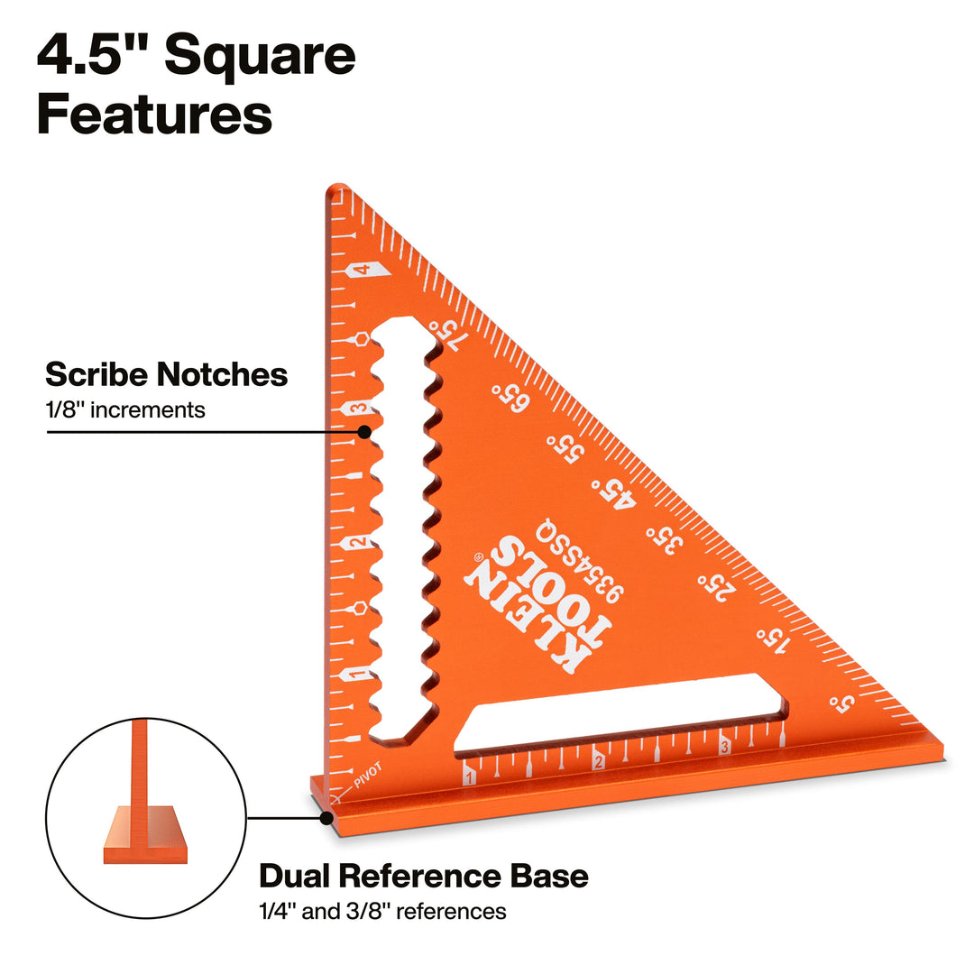 Klein Tools 93547SQVP Trim and Rafter Square Kit, 2-Piece