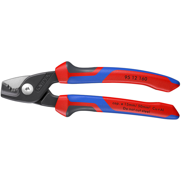 Knipex 95 12 160 SBA KnipeXtend StepCut Cable Shears, 6 1/4"