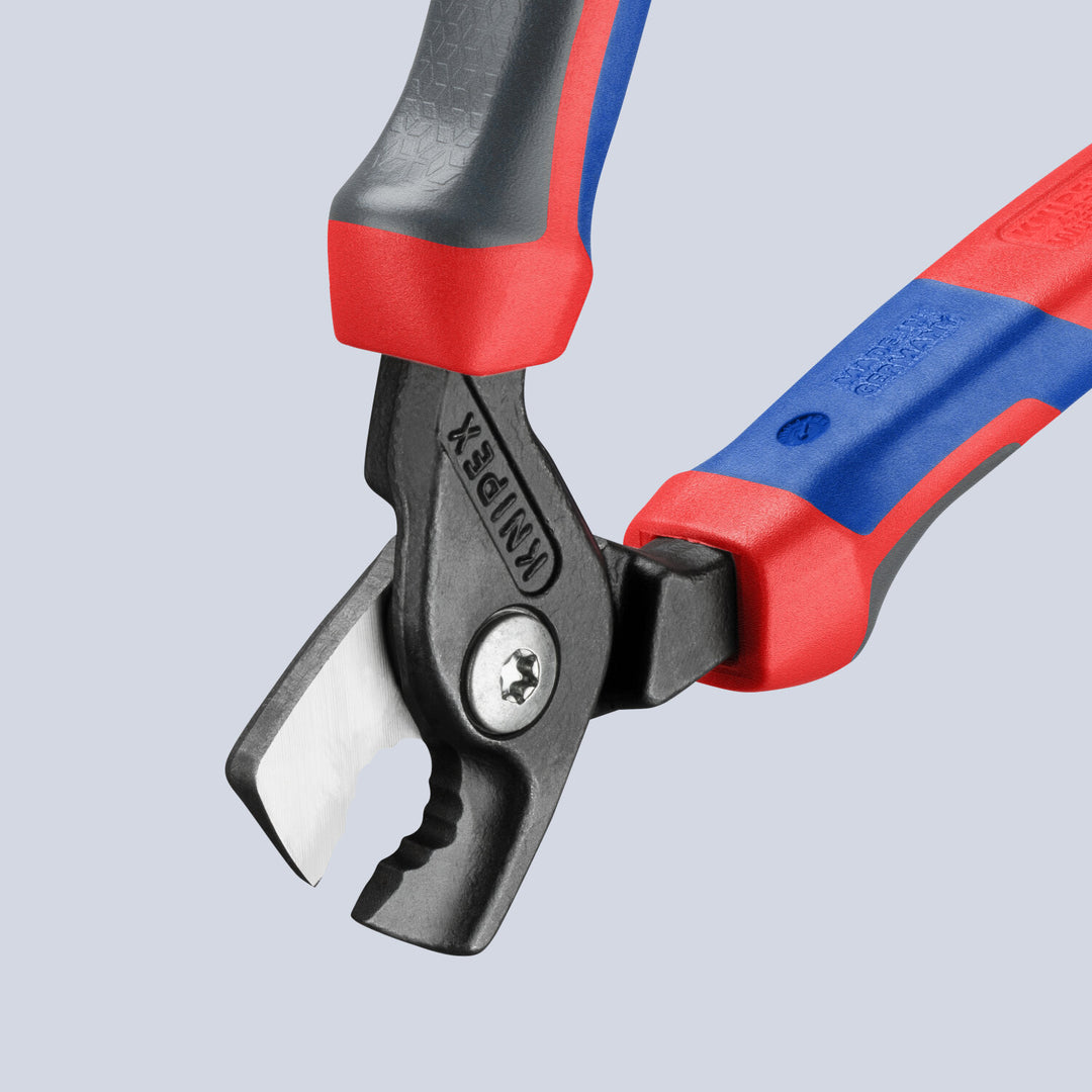 Knipex 95 12 160 SBA KnipeXtend StepCut Cable Shears, 6 1/4"