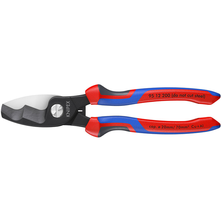 Knipex 95 12 200 KnipeXtend Cable Shears - Twin Cutting Edges, 8"