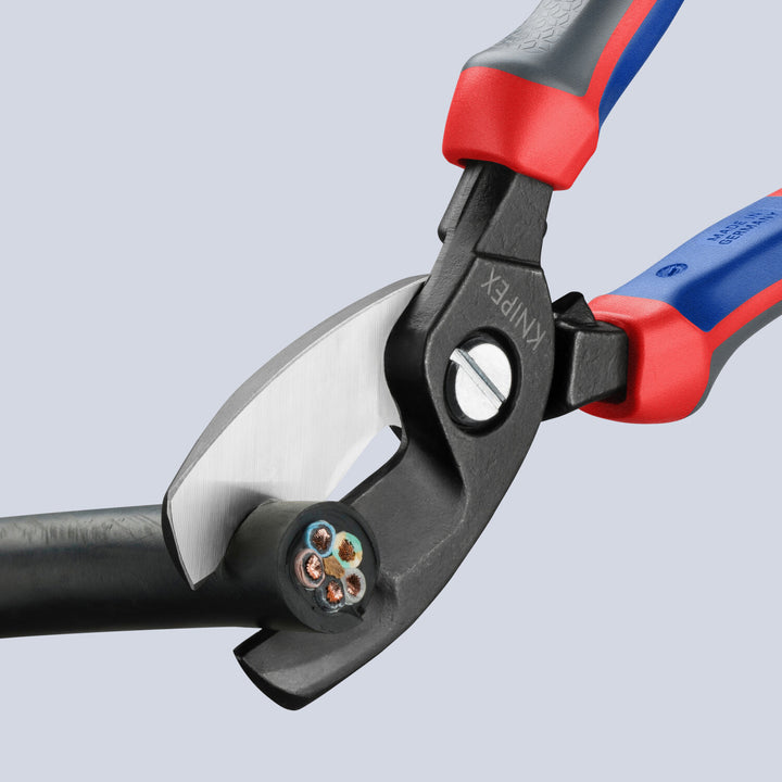 Knipex 95 12 200 SBA KnipeXtend Cable Shears - Twin Cutting Edges, 8"