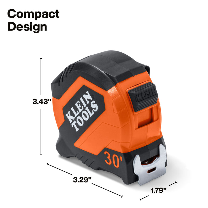 Klein Tools 9530 30-Foot Compact Tape Measure