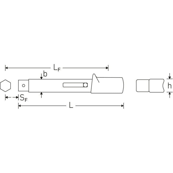 Stahlwille 50584004 730A/4 QUICK Torque Wrench With Cut-Out