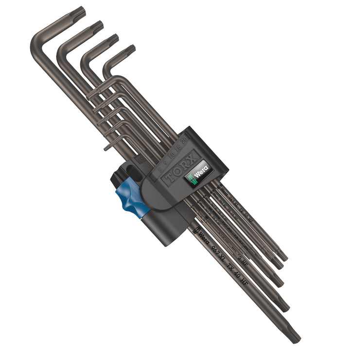 Wera 967/9 TX XL HF 1 L-key set with holding function, long, 9 pieces