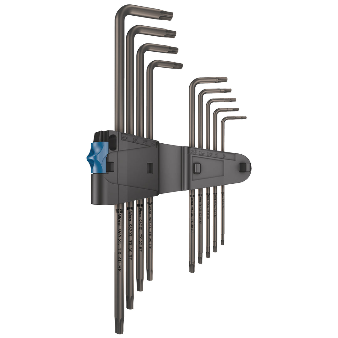 Wera 967/9 TX XL HF 1 L-key set with holding function, long, 9 pieces