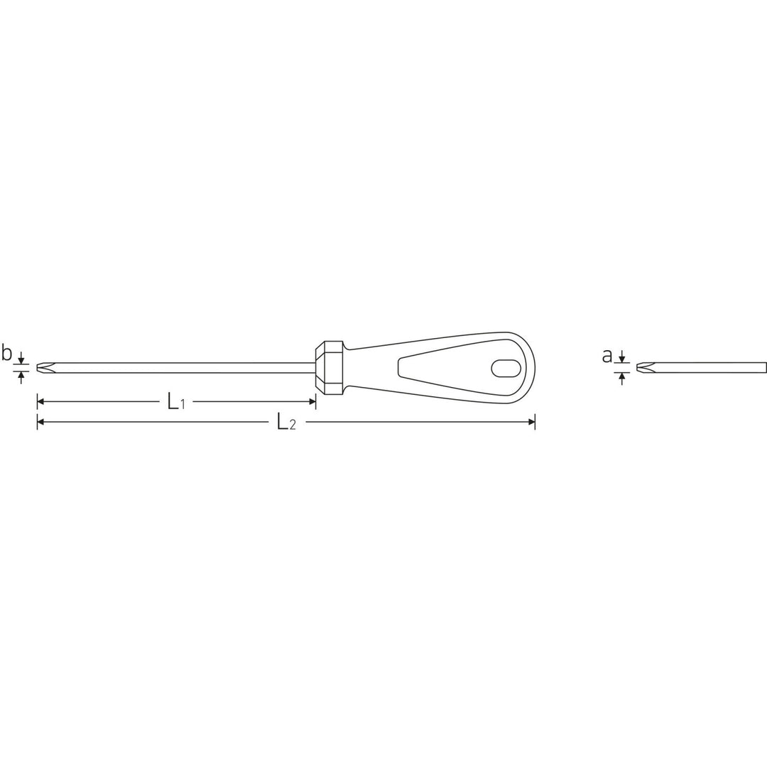 Stahlwille 48401002 4840 3K DRALL #2 x 100mm Pozidriv Screwdriver