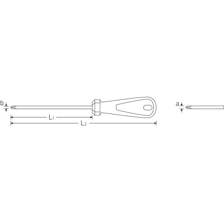 Stahlwille 48301001 4830 3K DRALL Phillips Screwdriver, #1 x 80 mm