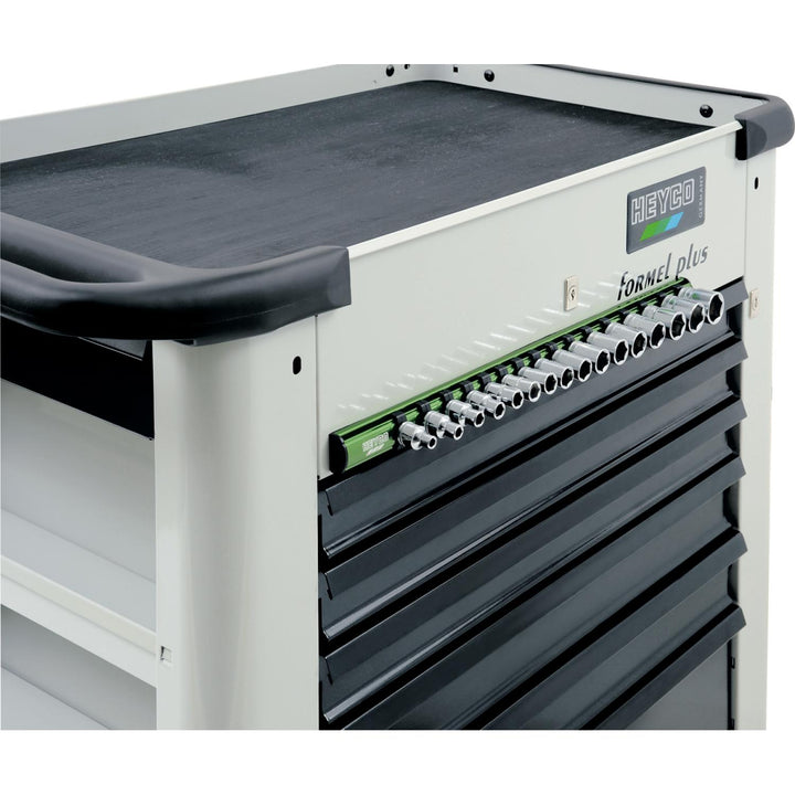 Heyco 98710251600 Aluminium socket rail, empty, 1/4 Inch