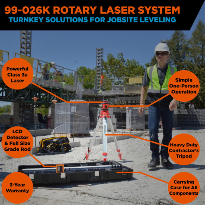 Johnson 99-026K Self-Leveling Rotary Laser System