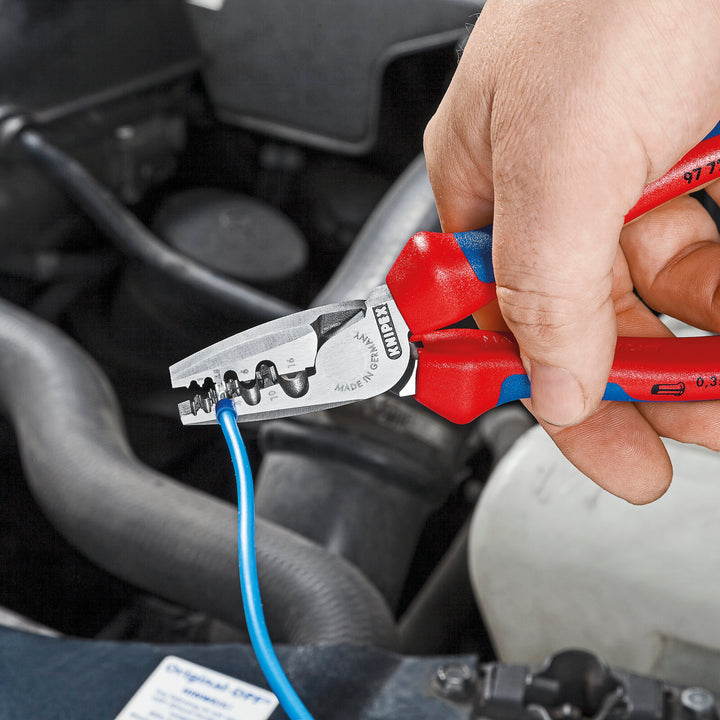 Knipex 97 72 180 7 1/4" Crimping Pliers for Wire Ferrules  - Old Version