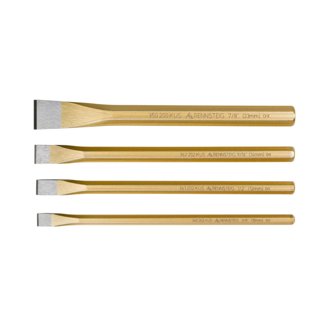 Rennsteig 9R 350 004 4 Pc Cold Chisel Set