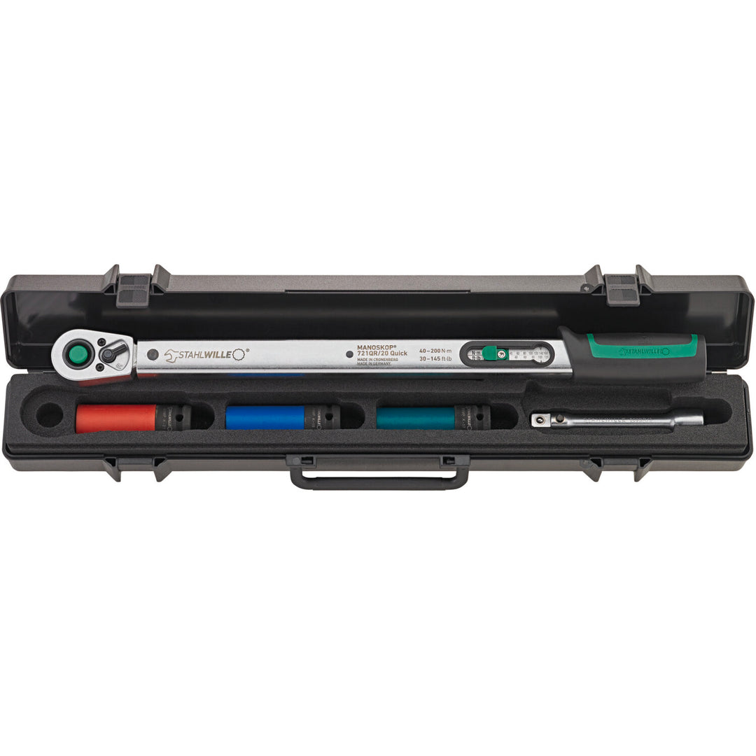 Stahlwille 96507214 721QR/20/3/1 Torque Wrench Set, 1/2" Drive