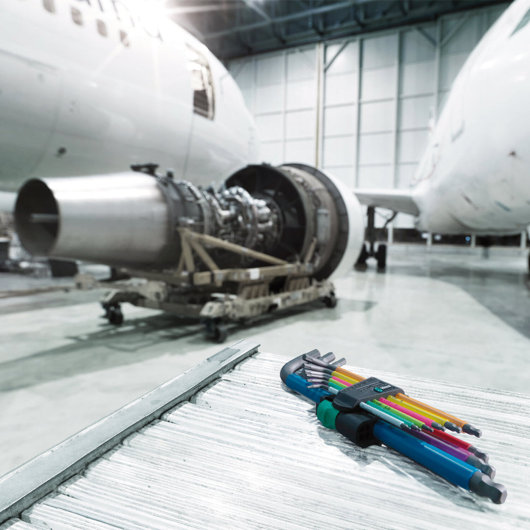 Wera Hex-Plus Imperial & Metric L-Key Twin Pack — 2x 9-Piece Multicolour, BlackLaser