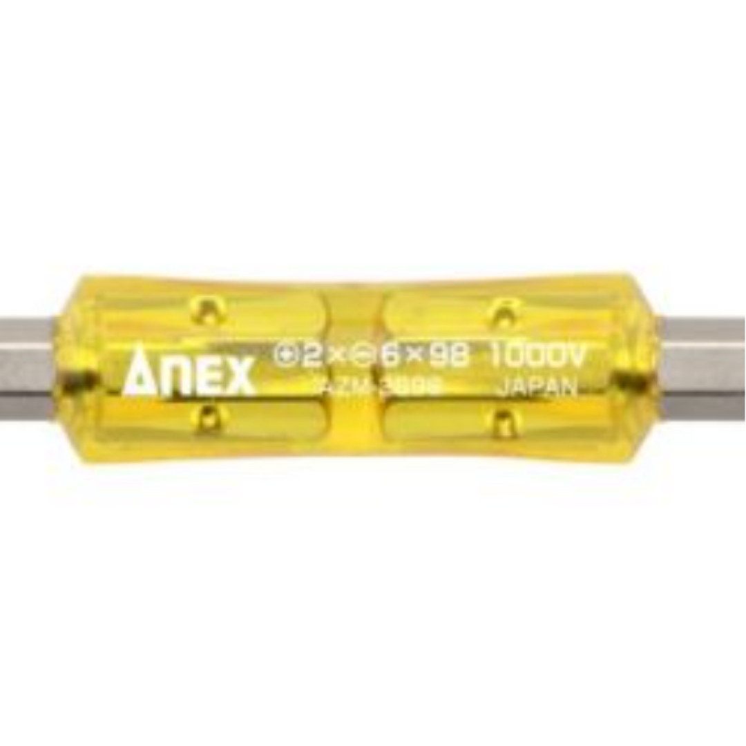 ANEX AZM-2698 Insulated Driver Bit, PH2 x SL6 x 98 mm