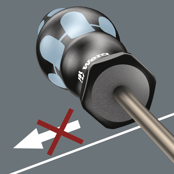 Wera 3334/3350/3355/6 Screwdriver set, stainless and rack, 6 pieces