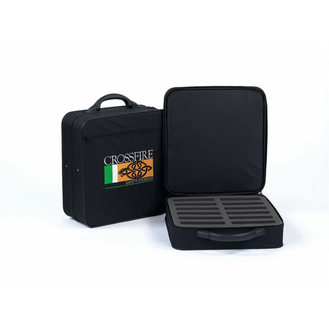 Crossfire Safety Eyewear Sample Case - 12 Piece Capacity