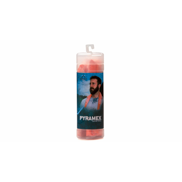 Pyramex C140 Orange Cooling Towel in a Canister