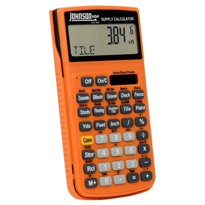 Johnson CALC-0000 Material Estimator Calculator