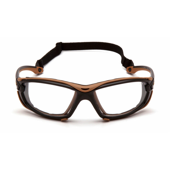 Carhartt CHB1010DTMP Toccoa Clear Anti-Fog Lens with Black and Tan Frame (polybag)
