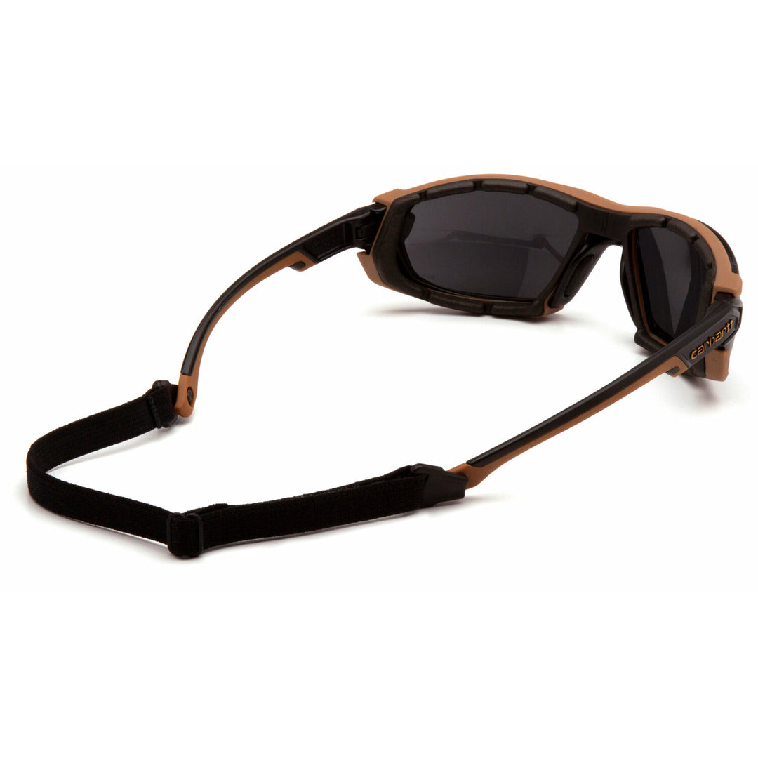 Carhartt  CHB1020DTMP Gray Anti-Fog Lens with Black and Tan Frame