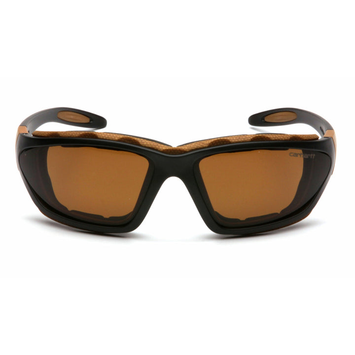 Carhartt CHB418DTP Sandstone Bronze Anti-Fog Lens with Black/Tan Frame