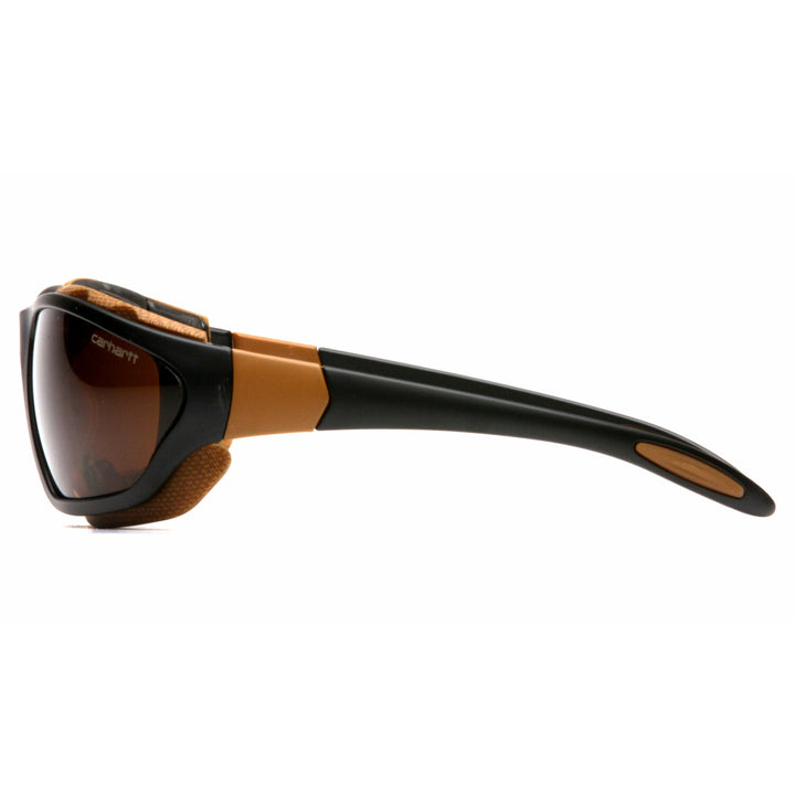 Carhartt CHB418DTP Sandstone Bronze Anti-Fog Lens with Black/Tan Frame
