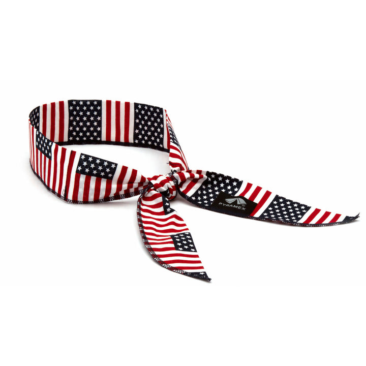 Pyramex CNB12PKFLG Beaded Cooling Bandana - American Flag