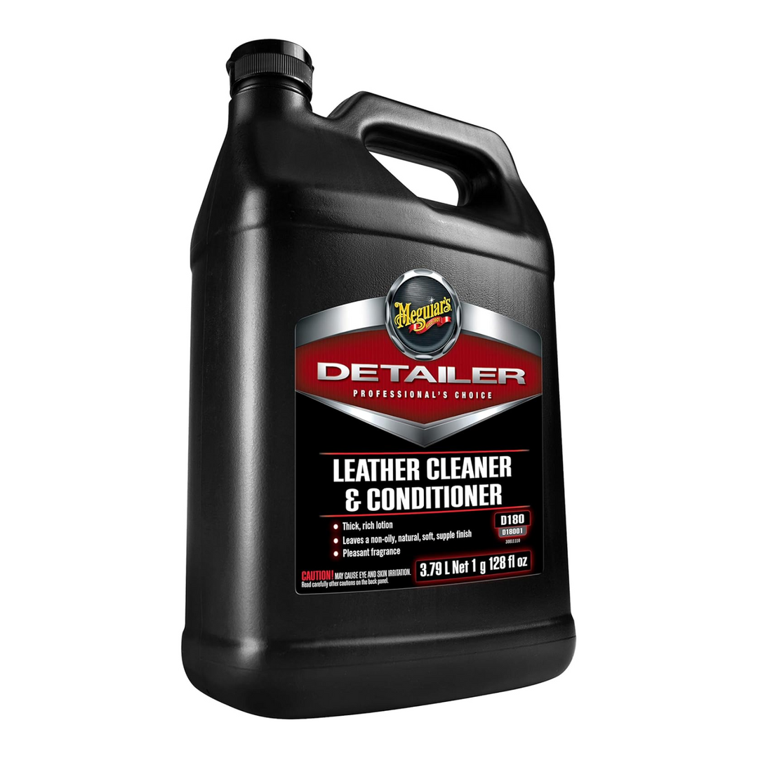 Meguiar's D18001 Liquid Leather Cleaner & Conditioner, 1 Gallon