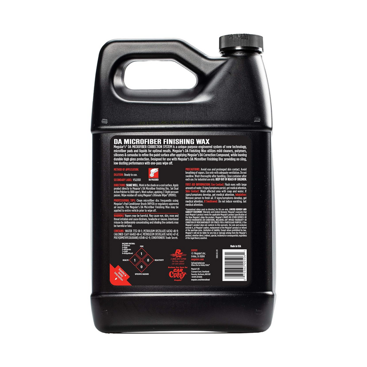 Meguiar's D30101 Liquid DA Microfiber Finishing Wax, 1 Gallon