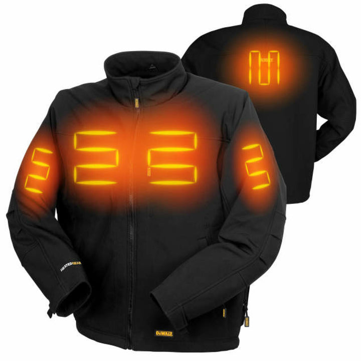 DEWALT DCHJ060AB Men's Heated Soft Shell Jacket Kit - Black