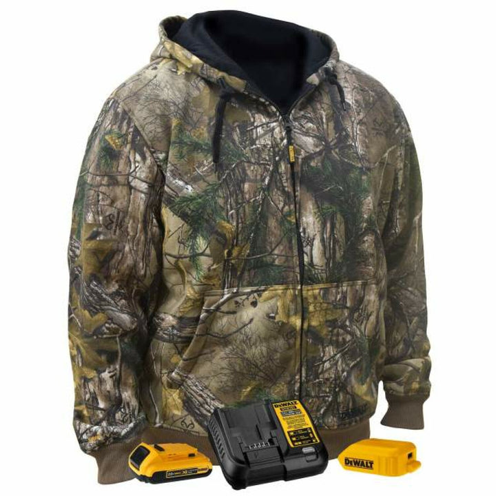 DEWALT DCHJ074 Men's Heated REALTREE EDGE Camouflage Heated Hoodie Kit - Camo