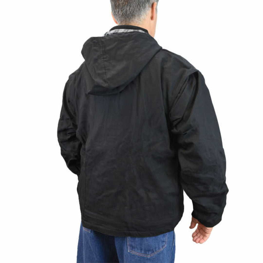 DEWALT DCHJ076AB Men's Heated Heavy Duty Work Coat Kit - Black