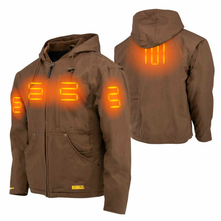 DEWALT DCHJ076ATD1 Men's Heated Coat Kitted - Tobacco