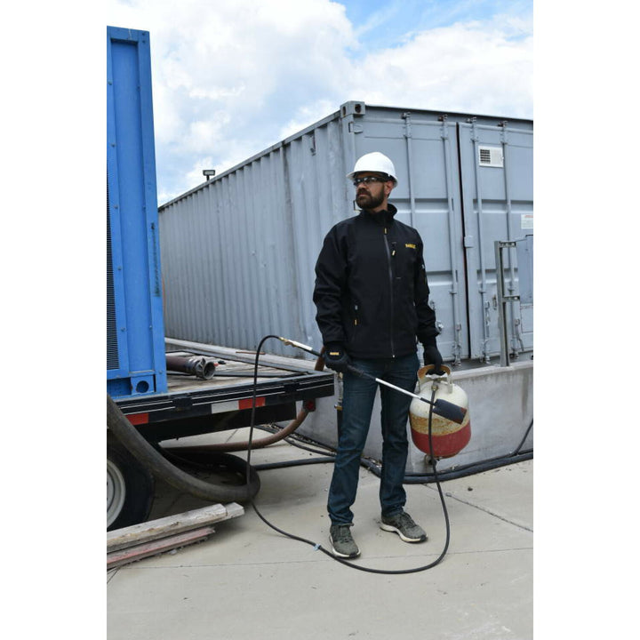 DEWALT DCHJ090B Men's Heated Structured Soft Shell Jacket Kit - Black