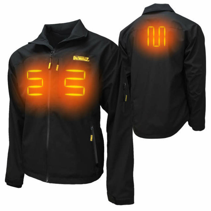 DEWALT DCHJ090B Men's Heated Structured Soft Shell Jacket Kit - Black